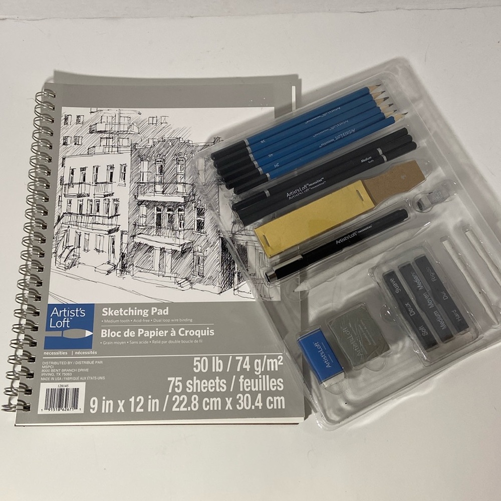 Artists Loft Bundle of Sketching Pad and Artists Loft Necessities Set NWOT